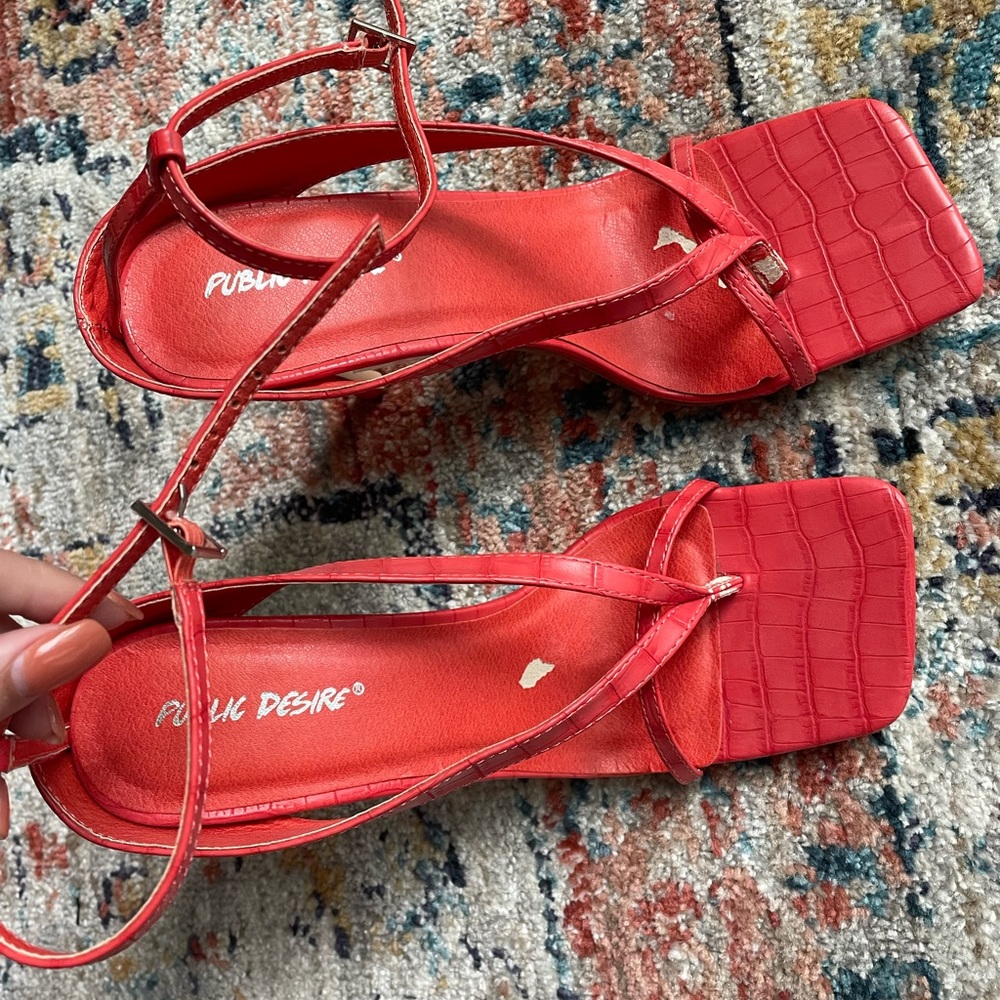 Public Desire Red Heels